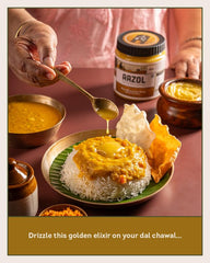 Pure Gharwala A2 Desi Cow Ghee By Aazol | Curd Churned Using Bilona Method Healthy Pure Desi Ghee Good For Skin | (500ml) 16.9 Ounce | Jar Pack