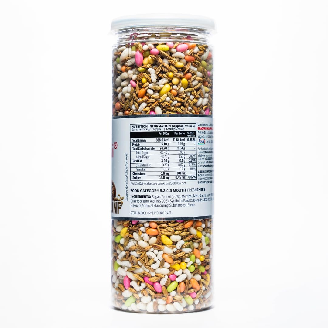 Shadani Roasted Special Saunf (200gm), Paan & Sugar Coated Saunf Mix Mukhwas