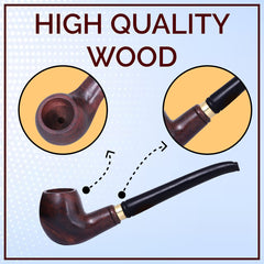 Ayurvedic & Organic Herbs Mix For Smoking, Herbal Mixture Smoking Blend 100% No Tobacco No Nicotine 30g - Smoking Wooden Pipe Smoking Accessories Kit