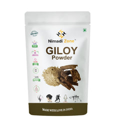 Nimadi Zone Giloy Guduchi Tinospora Cordifola Powder, Immunity Support, For Immunity Wellness | 200gm 0.4lbs