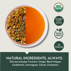 Luxmi Estates Turmeric Time Out + Valerian Dream Herbal Tea Pack Of 2 - 50gm, 1.7 Ounce, 25 Tea Bags | USDA Certified Organic Tea - Caffeine Free Herbal Tea | Stress Relief, Bedtime & Comforting
