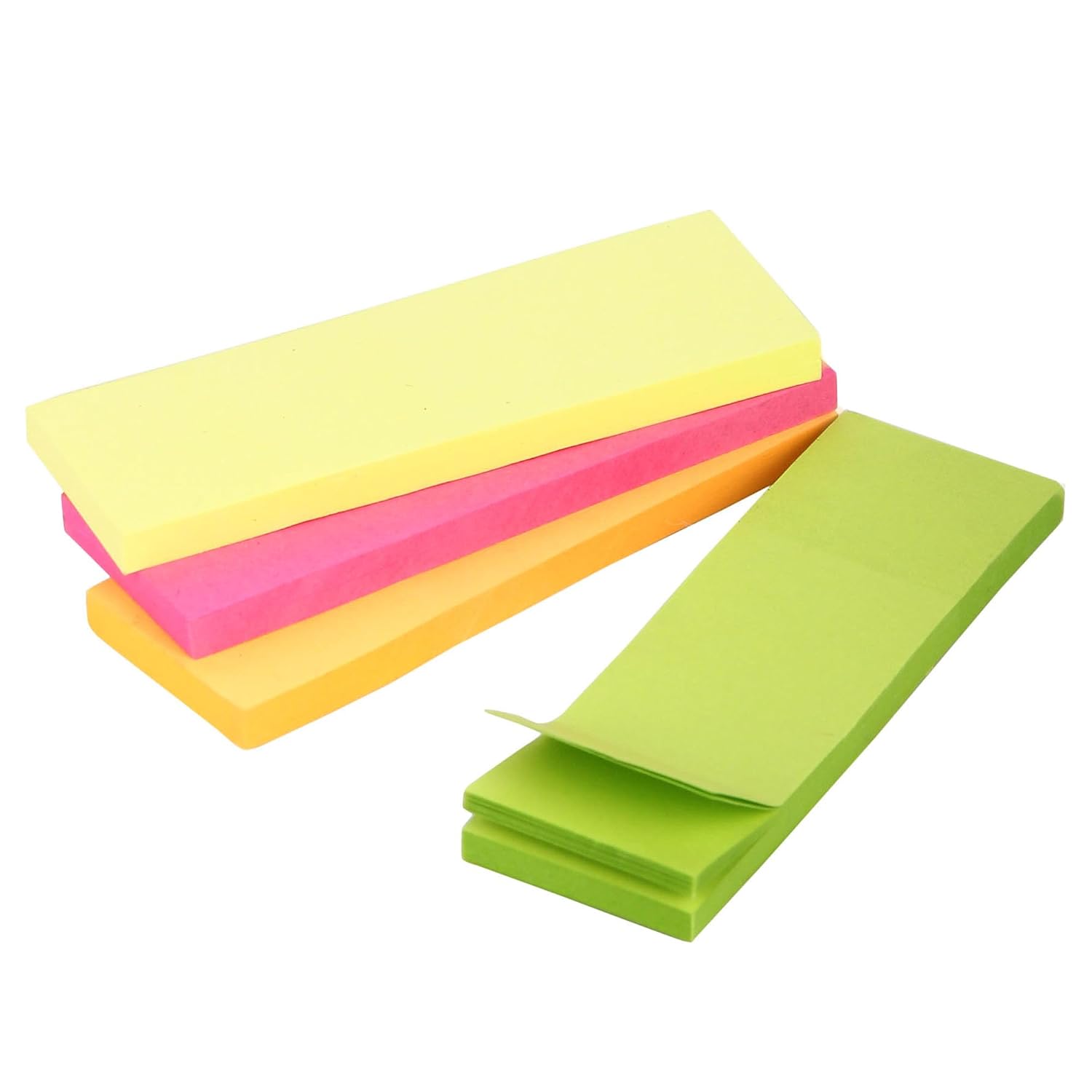 Page Markers - Pack-5 -150 Sheets Each - Perfect For School, Home & Office | 1x3 Inch, Size 4 Cuts