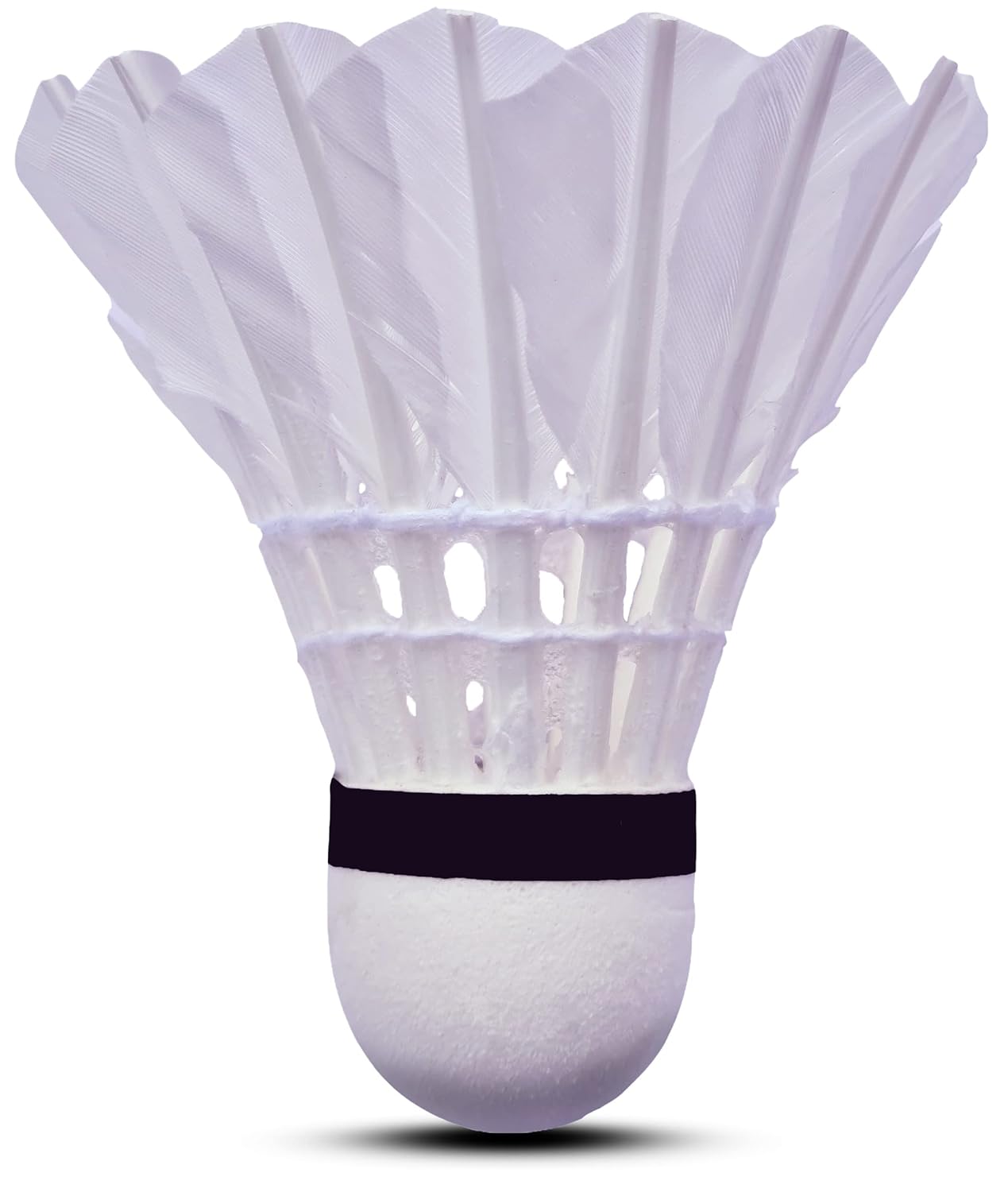 Steller A 5 Badminton Feather Shuttlecock , High Quality Round Feather | White , Pack Of 10