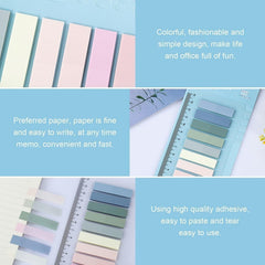 160pcs Transparent Sticky Notes Colorful Notebooks Flags | Self-Adhesive Sticky Tabs