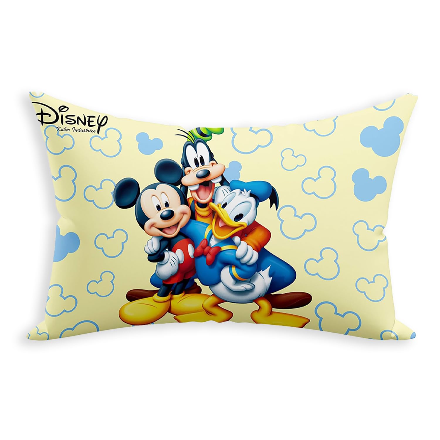 Disney Team Print Kid's Pillow, Soft Cushion Pillow Filler - 12 X 18 Inch | Sleeping Pillow Filler For Kids | Polyester Kids Pillow For Sleeping & Travel, Multipurpose, Comfortable - Pack Of 3