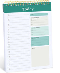 A5 To Do List Notepad - Daily Planner Undated 50 Sheets/100 Pages Tear Off (Green) Pack Of 1