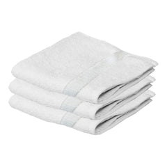 Kuber Industries Cotton Face Towel 450 Gsm (White) -3 Piece