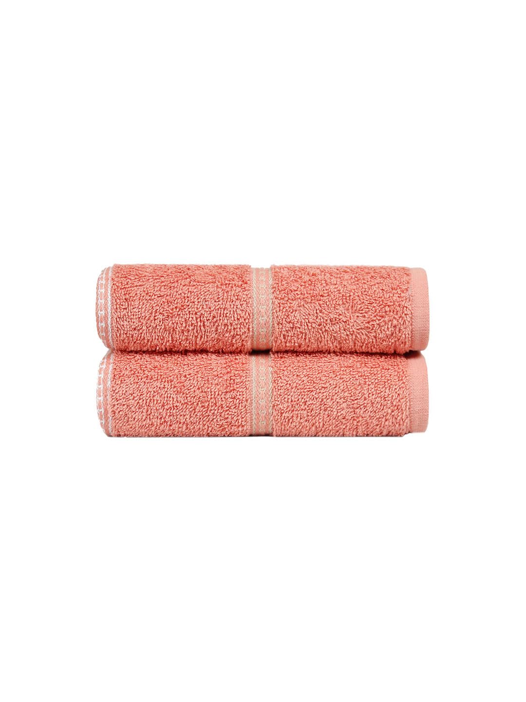 Mytrident Hand Towel Urban Comfort 400 Gsm | 100% Cotton Bath Towel (Brick Red)- Pack Of 2