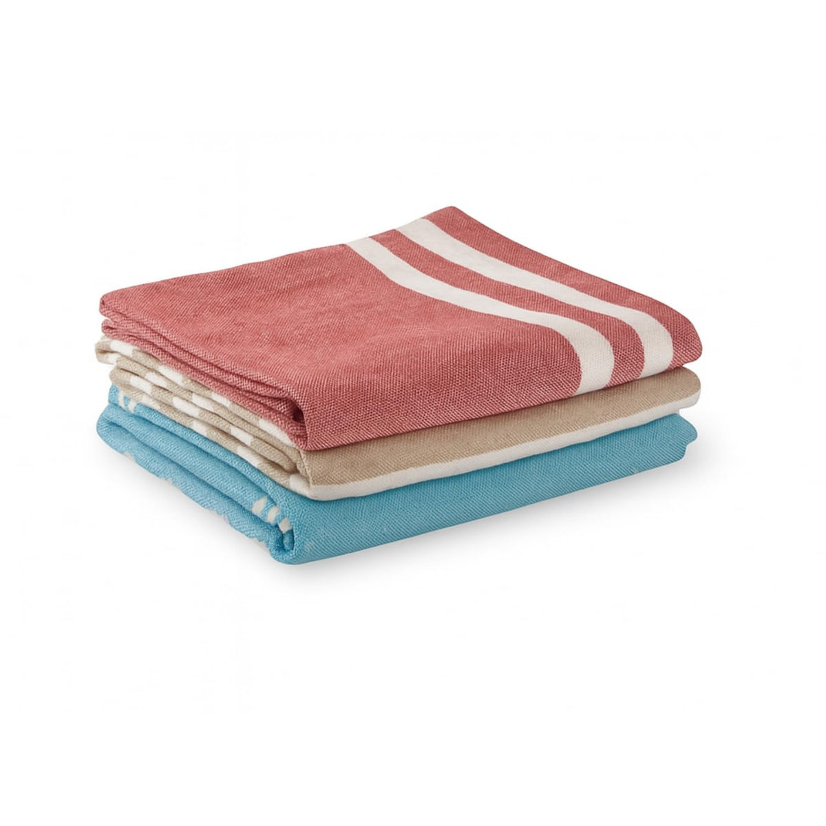 VäRde Premium Handloom Bath Towels 180 Gsm | Towel For Men & Women | Striped & Solid Pattern (Multicolor Set Of 3)