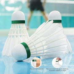 Strive Fit Falcon Feather Badminton Shuttlecocks , White | For Professional And Recreational Play , Pack Of 10