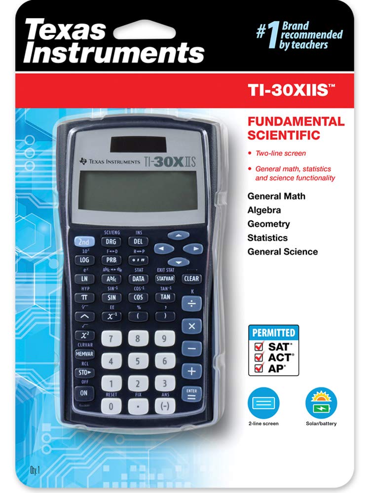 Texas Instruments TI-30xIIS Scientific Calculator, Black | Automatic Simplification Of Fractions