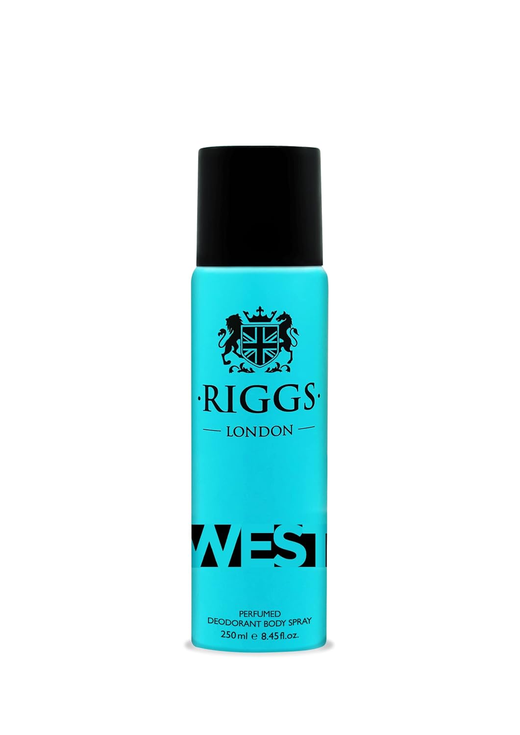 Riggs London West Perfumed Deodorant Body Spray 250ml 8.4 Fl.oz. For Unisex | Long Lasting