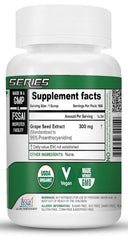 Nutrija Grape Seed Extract, Supports Healthy Blood Vessels & Vascular System, Protects Against Free Radical Damage | 50gm 0.1lbs
