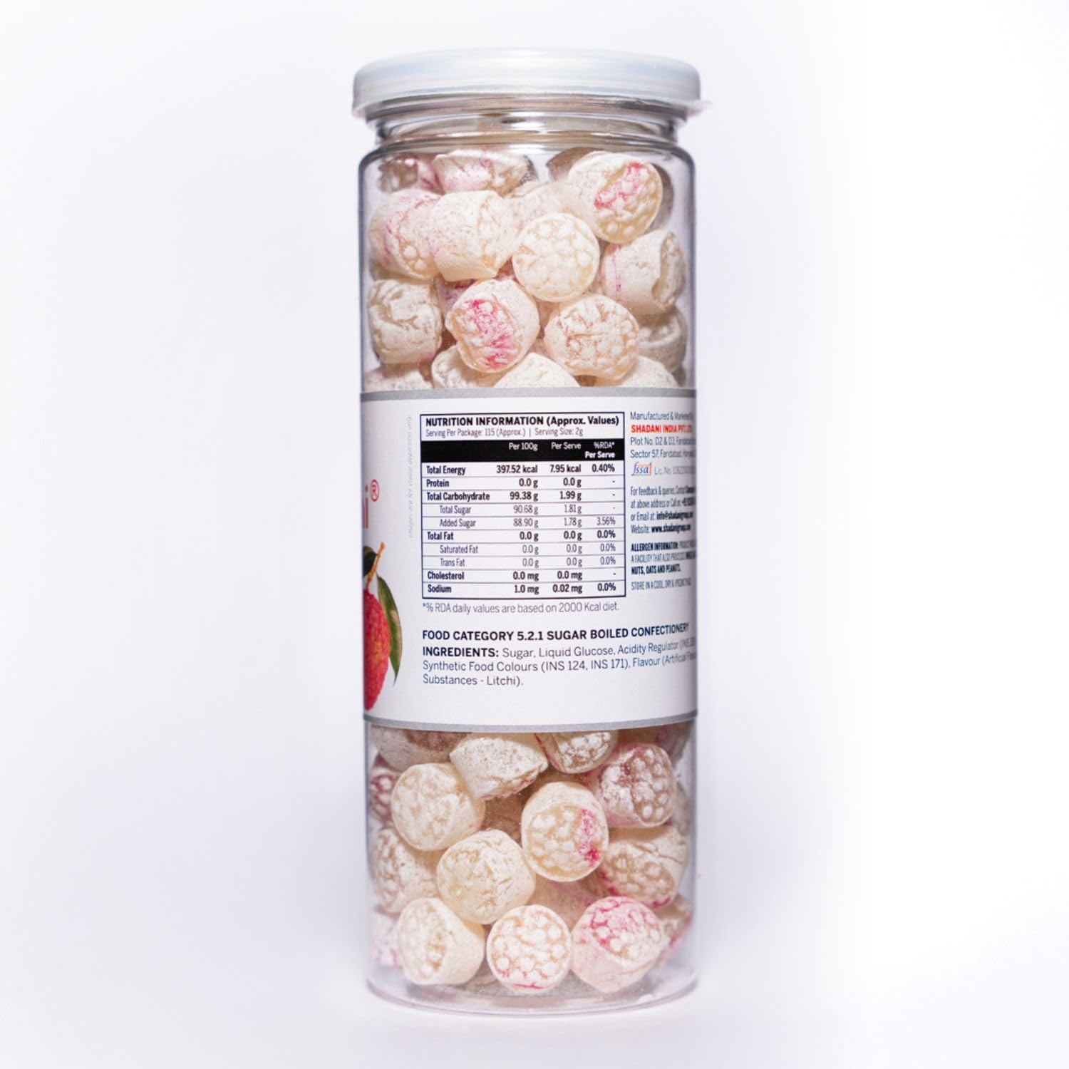 Shadani Litchi Candy -280gm, (Litchi Flavour Toffee) Fruit Candies 90s Hit