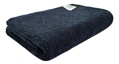 Softspun Microfiber High Loop Hair & Face Care Bath Towel 450 Gsm | Ultra Absorbent Super Soft & Comfortable Quick Drying Extra Large Towel (Black)