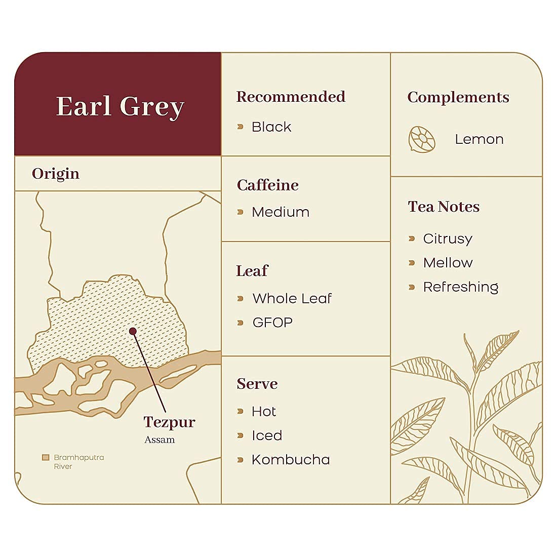 McLeod Russel 1869 Assorted Teas Combo - Pack Of 4 X 50gm, 1.7 Ounce Each, 80+ Cups | Masala Chai+ Assam Classic+ Earl Grey+ English Breakfast Black Teas - Festive Gifting Set