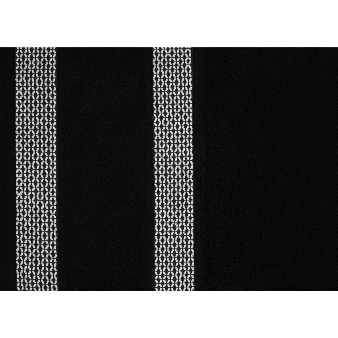 Casa Copenhagen Egyptian Cotton Solitiare 1 Pcs Large Bath Towel 500 Gsm (Black)