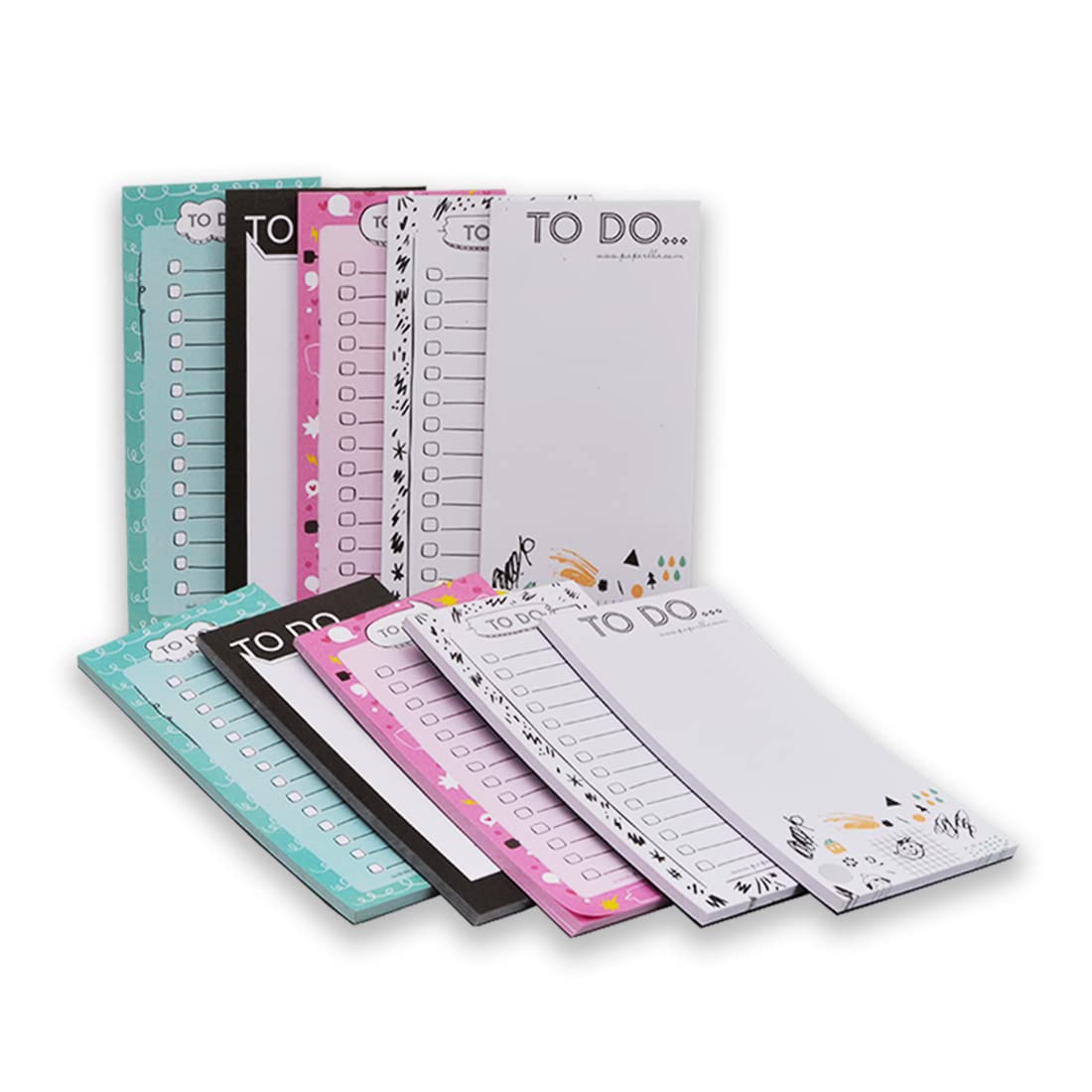 Daily Planner To Do List, Notepads For Office Stationary Writing Pad Desk Organizer | Set Of 10