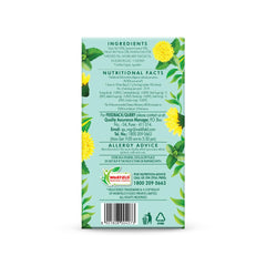 Eco Valley Organic Dandelion Mint Green Tea - 25 Tea Bags | Grown In The Nilgiri Mountains - Zero Calories, Rich In Antioxidant | Low Caffeine