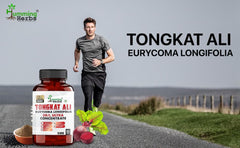 Humming Herbs Tongkat Ali Eurycoma Longifolia 6 In 1 Blend With Korean Ginseng, Horny Goat Weed, L- Arginine, Black Pepper Powder & Beet Root For Men's Health | 90 Capsules 150gm 0.3lbs