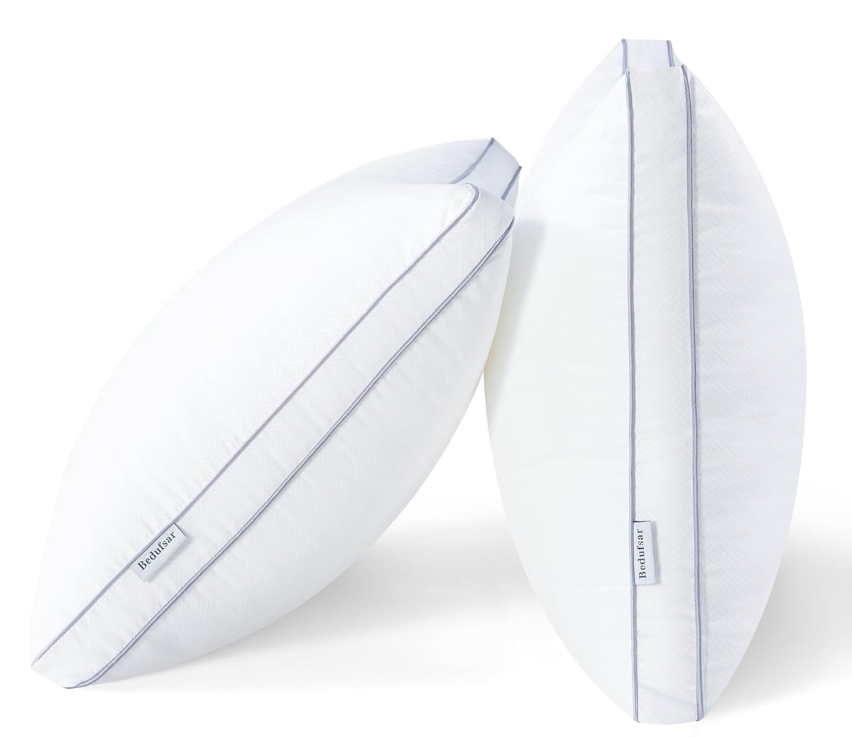 Bed Pillows For Sleeping, Queen Size Pillows, Soft Pillow, White - 20x30 Inch | Supportive Gusseted Pillows For Side & Back Sleepers, Cooling Down Alternative Fluffy Soft Pillow - Set Of 2