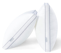 Bed Pillows For Sleeping, Queen Size Pillows, Soft Pillow, White - 20x30 Inch | Supportive Gusseted Pillows For Side & Back Sleepers, Cooling Down Alternative Fluffy Soft Pillow - Set Of 2