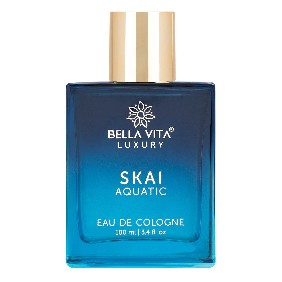 Bella Vita Luxury Skai Aquatic Eau De Cologne 100ml 3.4 Fl.oz. Long Lasting | Unisex Fragrance