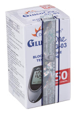 Dr. Morepen BG-03 Blood Glucose Test Strips (50 Strips) (Black/White)(Only Strips, No Glucometer)