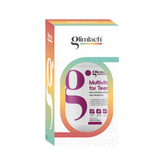 Glimlach Multivitamins For Teenagers, With Zinc, Vitamin C, D3, Multiminerals & Ginseng Extract, Enhances Energy, Stamina & Immunity | 50 Veg Tablets , 100gm 0.2lbs