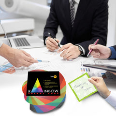 Rainbow Spiral Cube, For Students & Office Use Notepad, Unique Design (500 Sheets) Pack Of 1