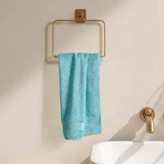 Haus & Kinder Harmony Bath, Face & Hand Towel 800 Gsm | Ultra Soft 100% Cotton Towel For Men, Women | Pink, Almond & Blue (Pack Of 12)