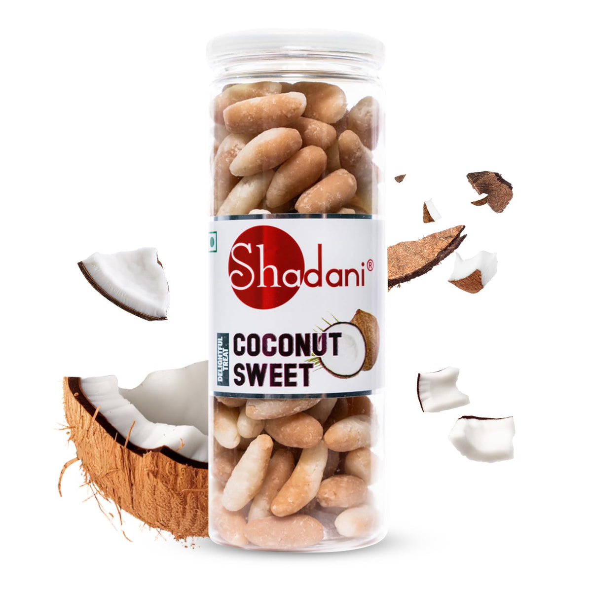 Shadani Coconut Sweet Candy (200gm), Indian Nariyal Meethai, Candy-Toffee