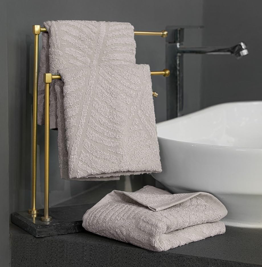 Musa Banana Hand Towels 400 Gsm | Terry Hand Towel For Wash Basin Kitchen Gym Towel For Men (Shadow Grey) -Set Of 3