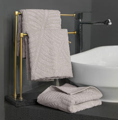 Musa Banana Hand Towels 400 Gsm | Terry Hand Towel For Wash Basin Kitchen Gym Towel For Men (Shadow Grey) -Set Of 3