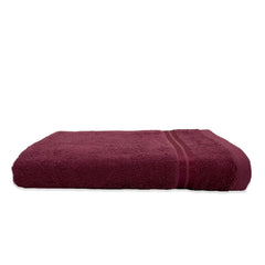 Welspun 100% Cotton Bath Towel 500 Gsm | Anti Bacterial Bright Colours High Absorbency Cotton Bath Towels (Marron)