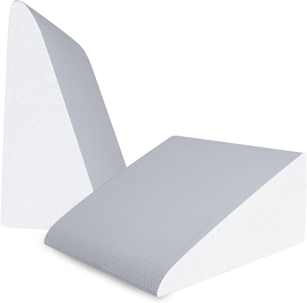 Wedge Pillow High Density For Back Support, Acid Reflux, Snoring, Grey & White, Size - Large | Leg Elevation, Pregnancy Pillow | Lightweight, Anti-Slip, Breathable, Resting Pillow