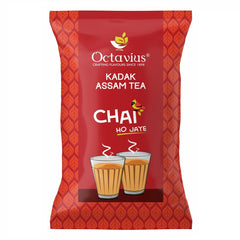 Octavius Kadak Assam Tea - 1 kg, 35.2 Ounce | Garden Fresh Extra Strong Assam Tea - Kadak Chai Patti | Medium Caffeine Strong Chai Patti