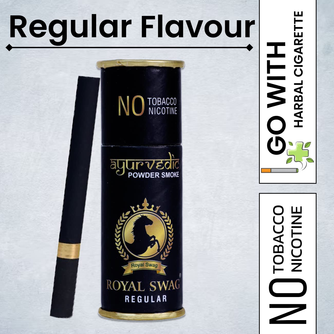 Royal Swag Ayurvedic Herbal Cigarettes 100% Tobacco & Nicotine Free Regular, Clove Flavour (10 Sticks Each) Smoking Cessation - | (Pack Of 20) Visit The Royal Swag Store