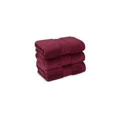 Mytrident Face Towels 600 Gsm | Nectar Soft Collection Wash Towel For Men & Women Face Towels - Berry Wine (3 Pcs)