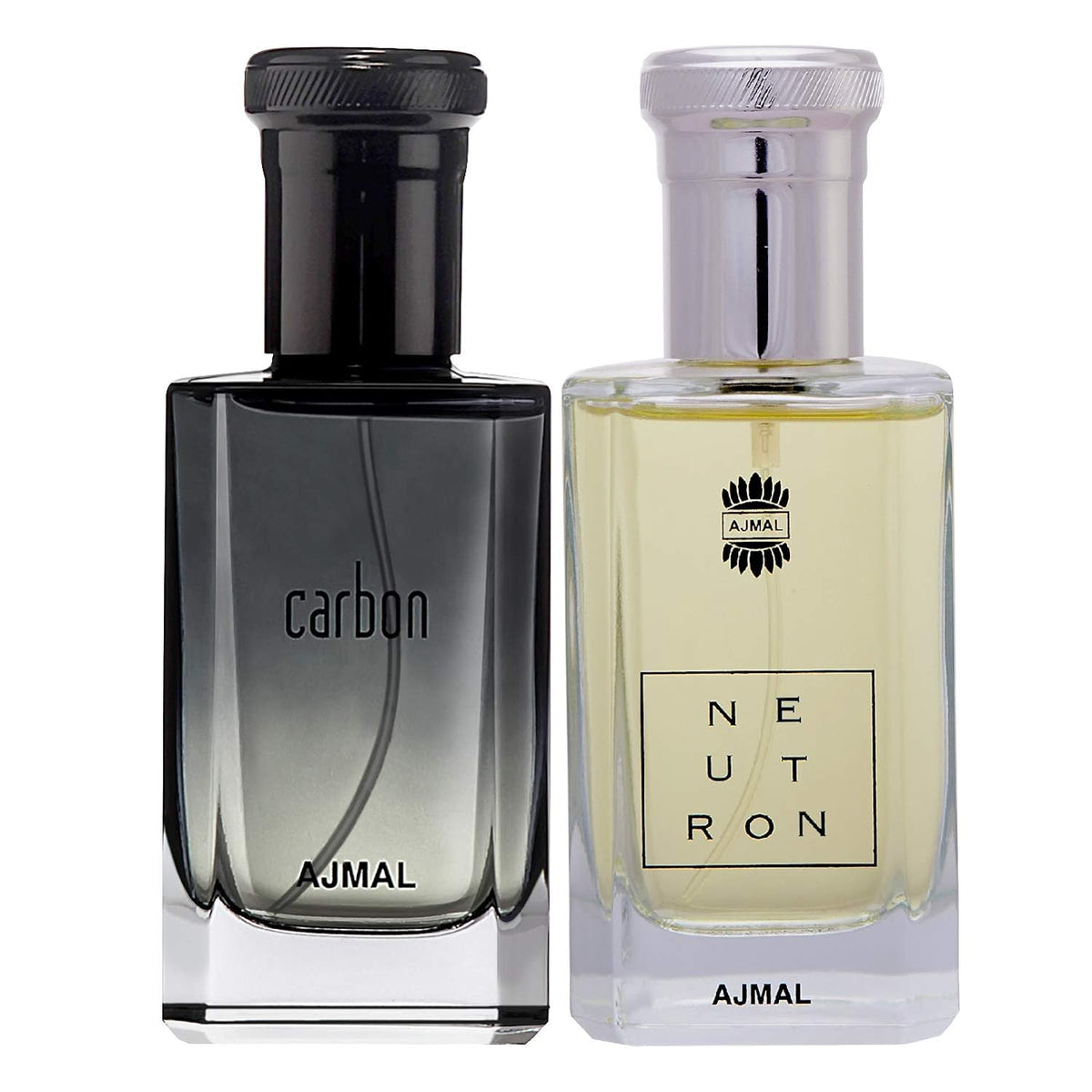 Ajmal Carbon Citrus Spicy & Neutron Fruity Eau De Parfum 100ml 3.4 Fl.oz. Each Pack Of 2 | For Men