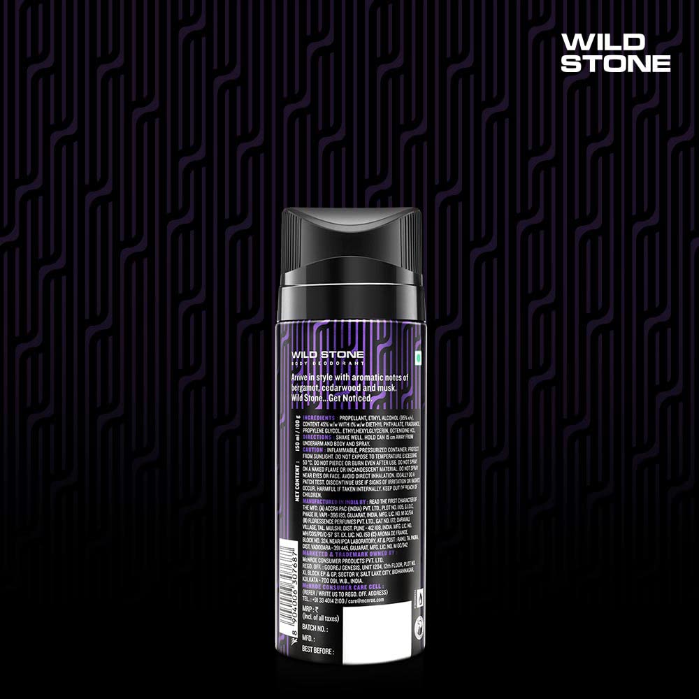 Wild Stone Beyond Deodorant Body Spray For Men 150ml 5.0 Fl.oz.| Long Lasting Fragrance