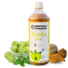 Nishtham Ayurveda Herbal Amla Juice Immunity Booster, Good For Eyes Rich In Vitamin C | 1000ml 2.2lbs