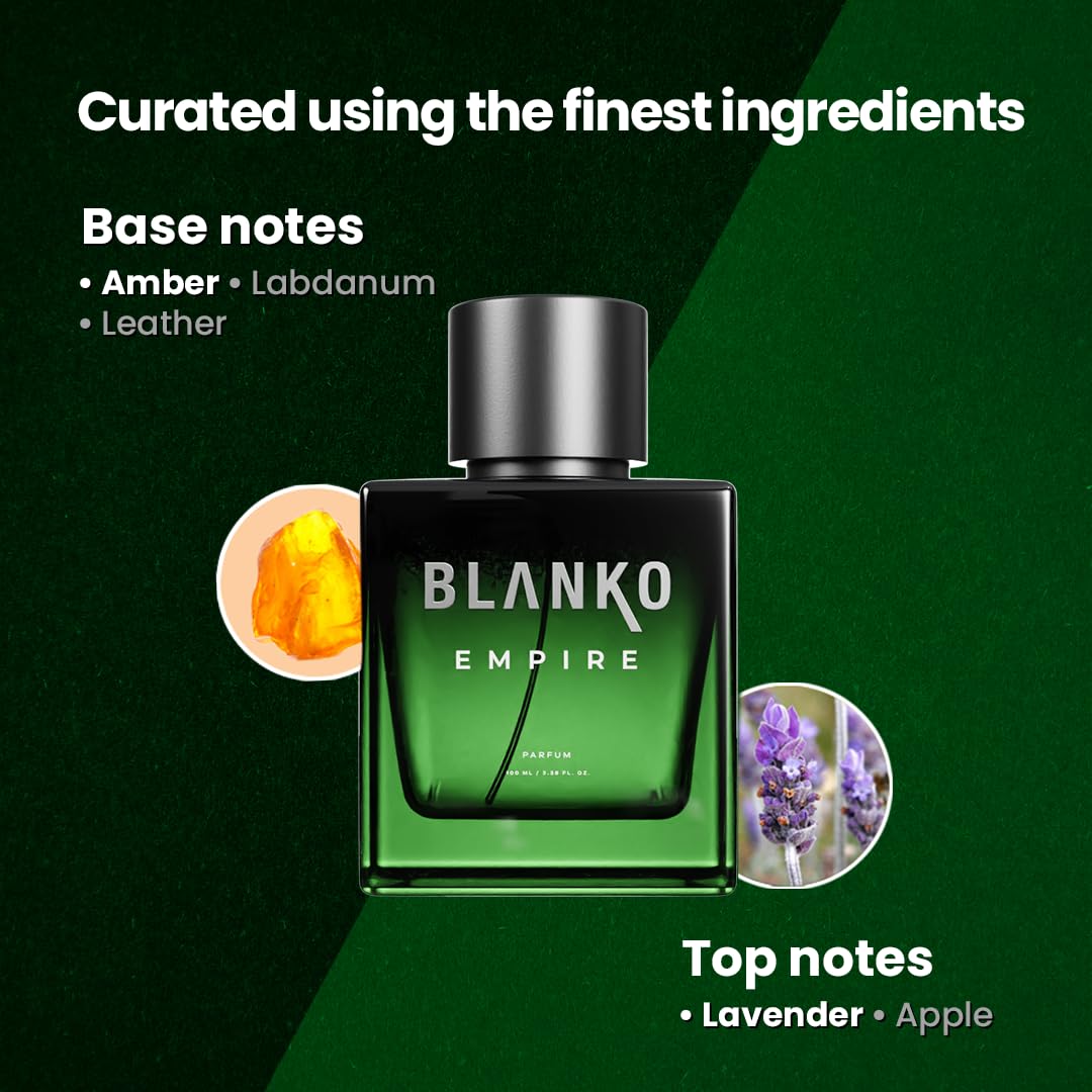 Blanko Empire Time Lock Technology Parfum 100ml 3.4 Fl.oz. | Longest Lasting Men Fragrance