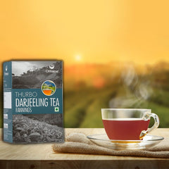 Goodricke Thurbo Fanning Darjeeling Tea - 250gm, 8.8 Ounce | Premium Black Tea With Long Lasting Taste & Aroma - 100% Pure & Original Loose Leaves Chai | Single Estate Whole Leaf Tea - Low Caffeine
