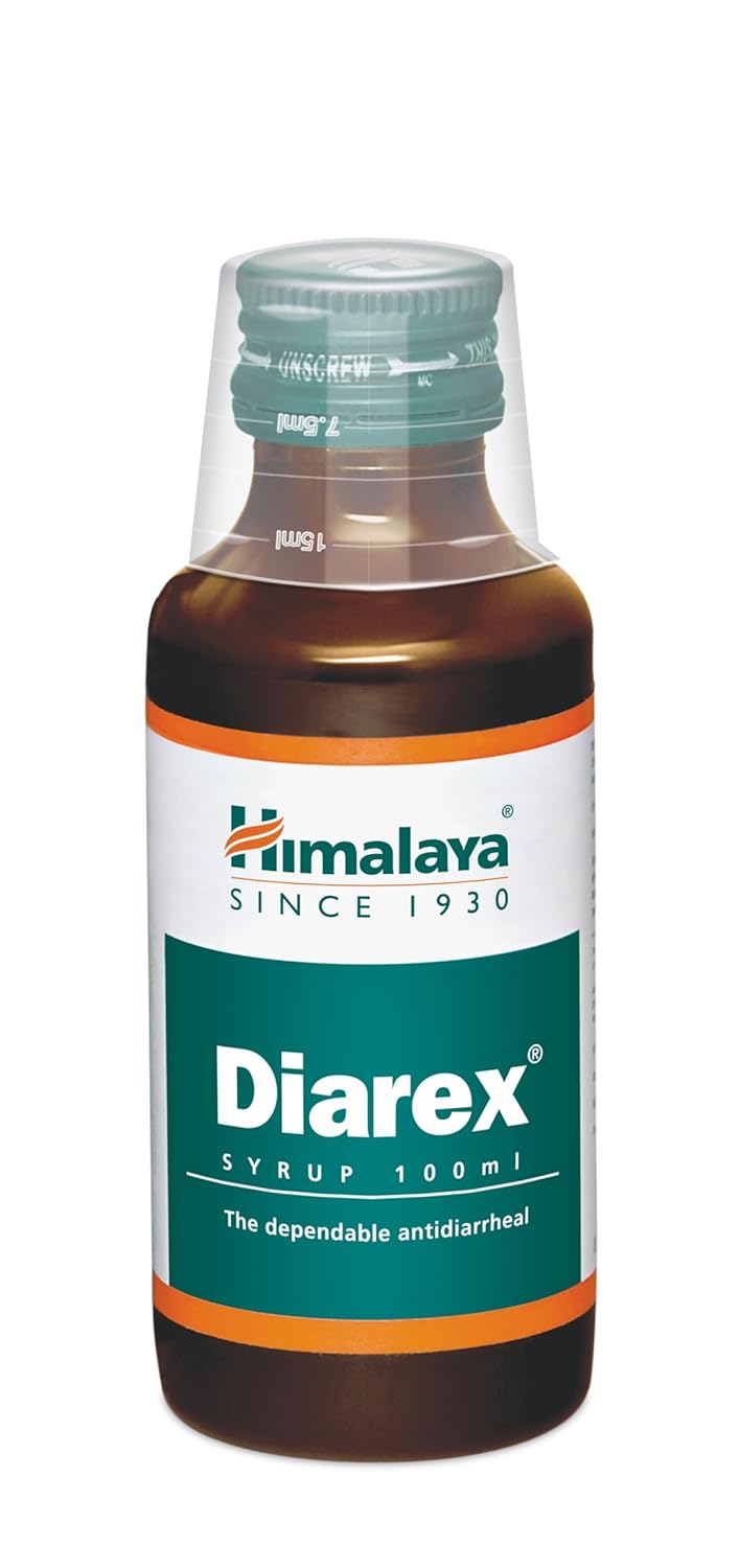 Himalaya Diarex Syrup, Help Relieve Diarrhoea & Support Gastrointestinal Health | 100ml (Pack Of 2)