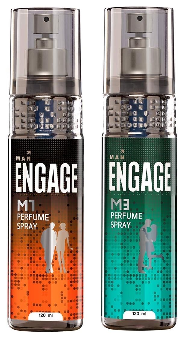 Engage M3 & M1 Perfume Spray For Men 120ml Each 4 Fl.oz. | Perfect Gift For Husband