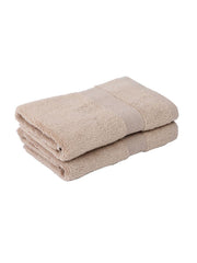Bianca Ultra Soft Zero Twist 100% Cotton Towel Hand Towel 480 Gsm | Super Absorbent, Fluffy, Aerocore Organic Technology - For Men, Women, Gym, Kitchen (Wheat)- Pack Of 4