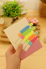 Colored Sticky Tabs 400 Pcs, Index Tab Stickers For Notebooks, Small Sticky Notes Flags [ 4 Sets ]