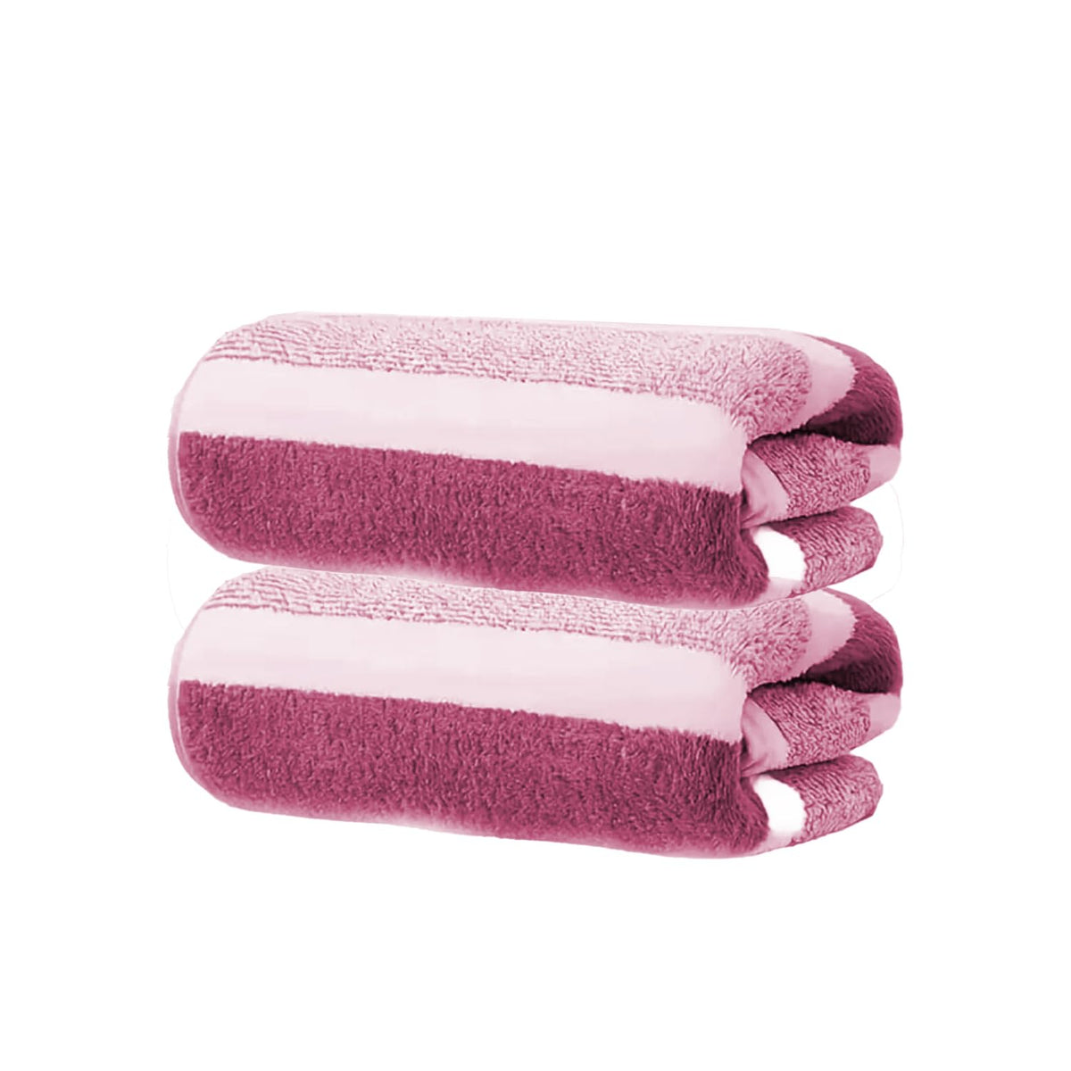 Black Gold The Finer Touch Microfiber Hand Towel 500 Gsm | Soft & Quick Dry, Super Absorbent, Lightweight Towel (Pink & White) - Pack 0f 2