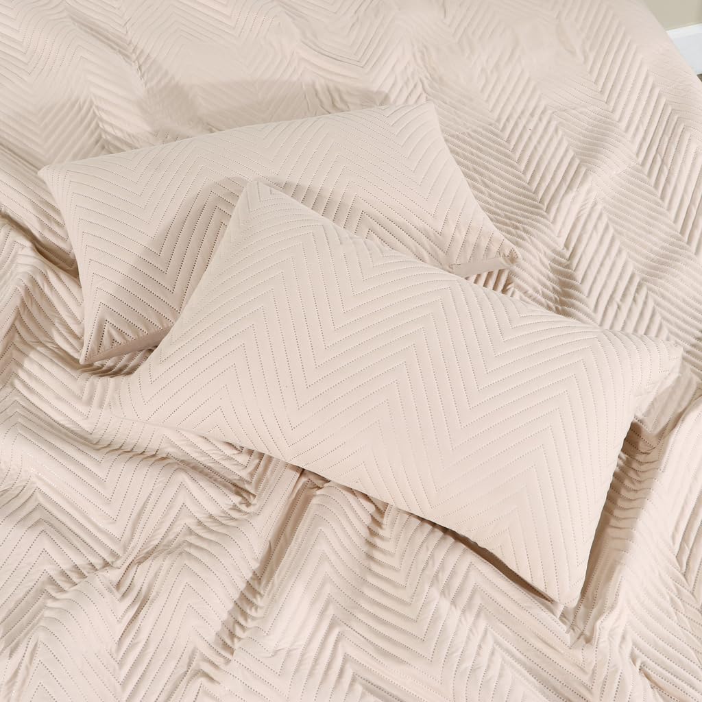 Solid Bedsheet For Double Bed With 2 Pillow Covers | Size - 90 X 100 Inches, Beige | Light Weight, Suitable For All Seasons & Easy To Wash